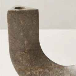 Xavier Grey Marble Taper Candle Holder 9 Xavier Grey Marble Taper Candle Holder -Home Store XavierMrblTaperHolderAVSHF23