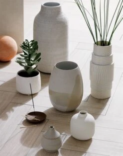 Potted Faux Succulent 14" -Home Store burlapwhitevaseACJN18