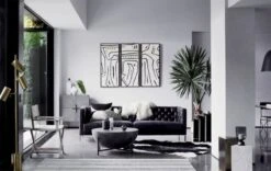 Reflect Black And White Throw Pillow With Down-Alternative Insert 20" -Home Store savilesofaJN18